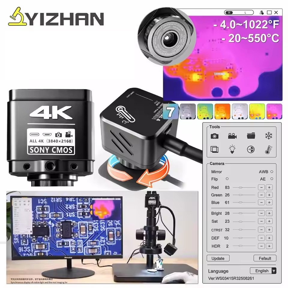 Electronics Repair Tools - Kamera termowizyjna YIZHAN 256*192 pikseli 4k